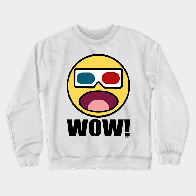 Wow! 3D Crewneck Sweatshirt by NewSignCreation